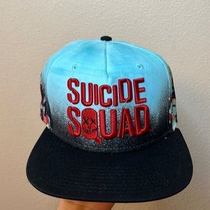 Suicide squad snapback, dyed blue